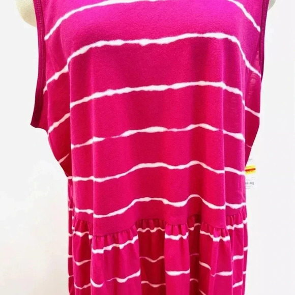 NWT CROFT & BARROW Women Sleeveless Pullover Plaid Elastic Waist Dress Size 2X - Picture 8 of 13